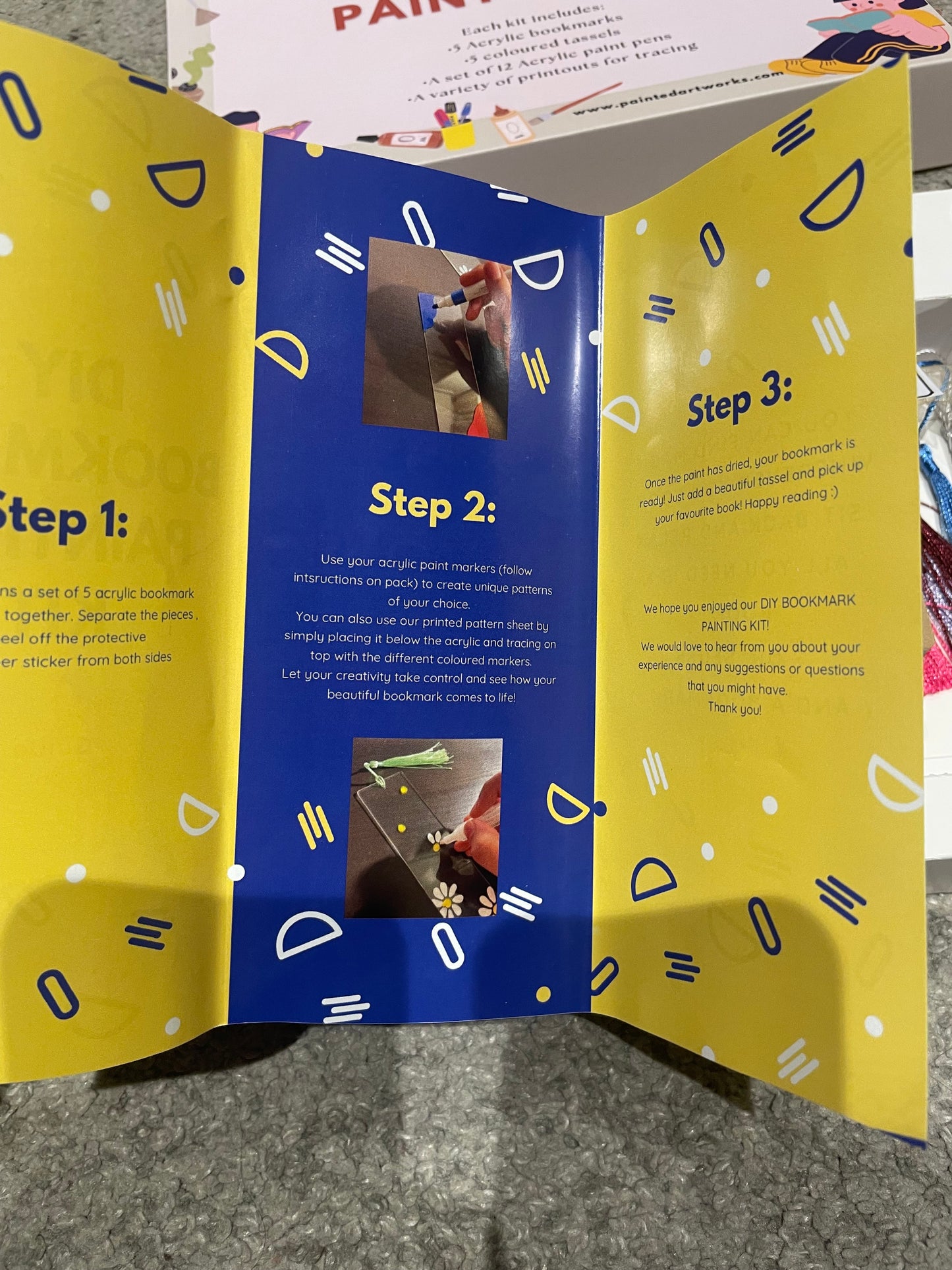 DIY Bookmark Painting Kit