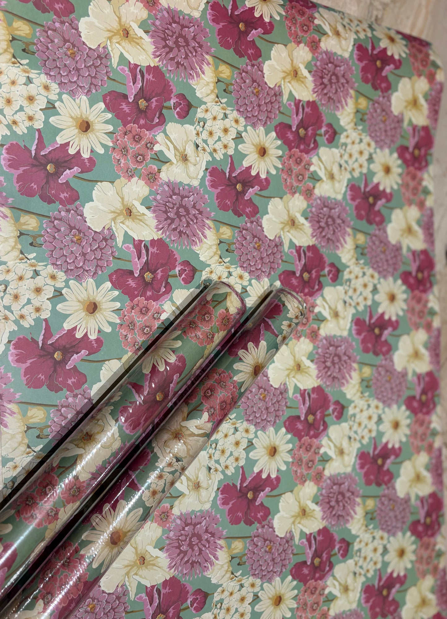 Premium wrapping paper- pink (set of 5)
