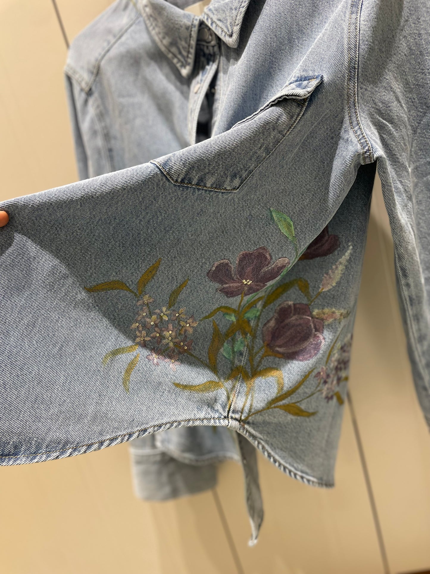 Painted Denim Shirt / Jacket