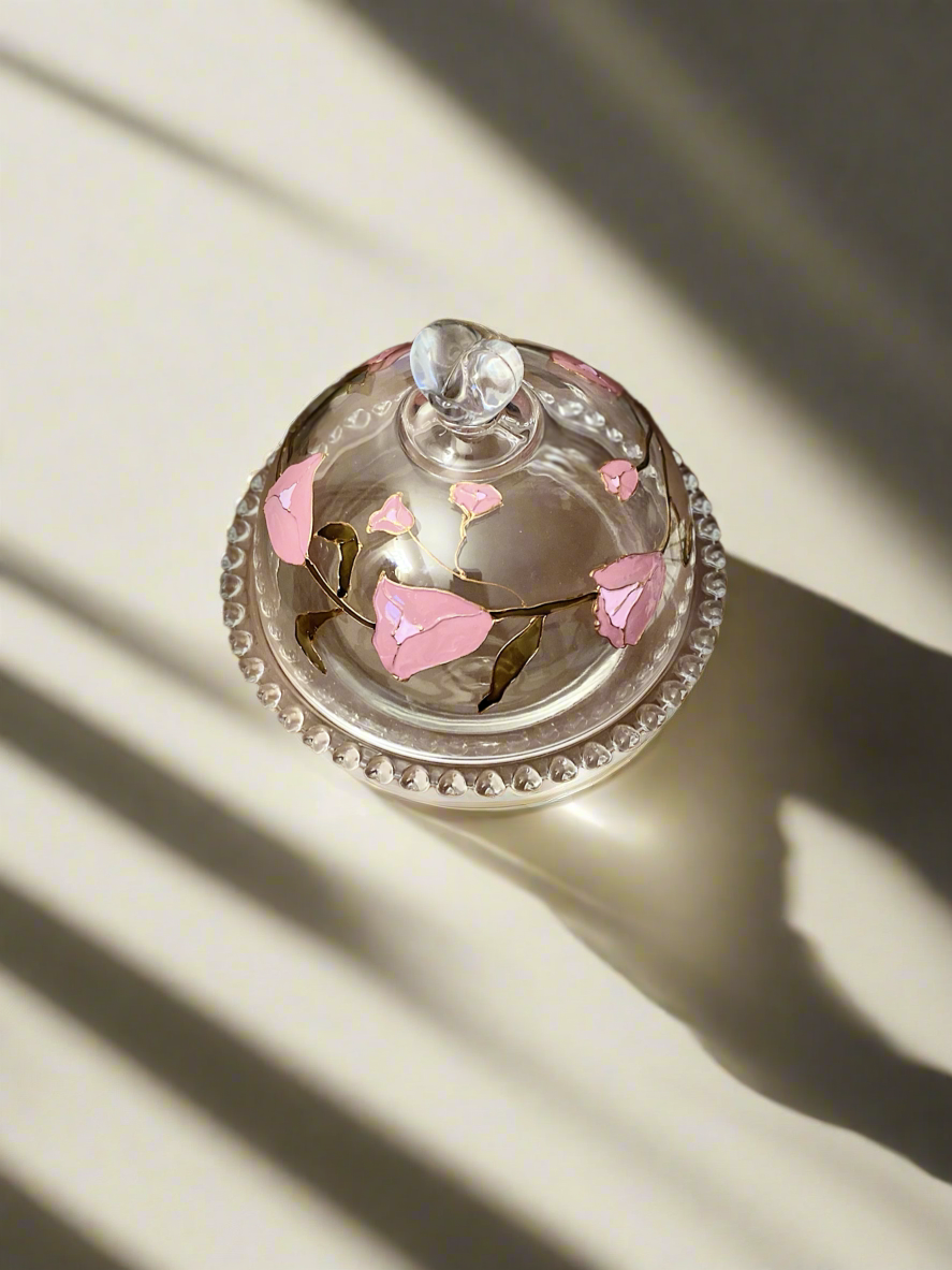 Glass cloche with glass base