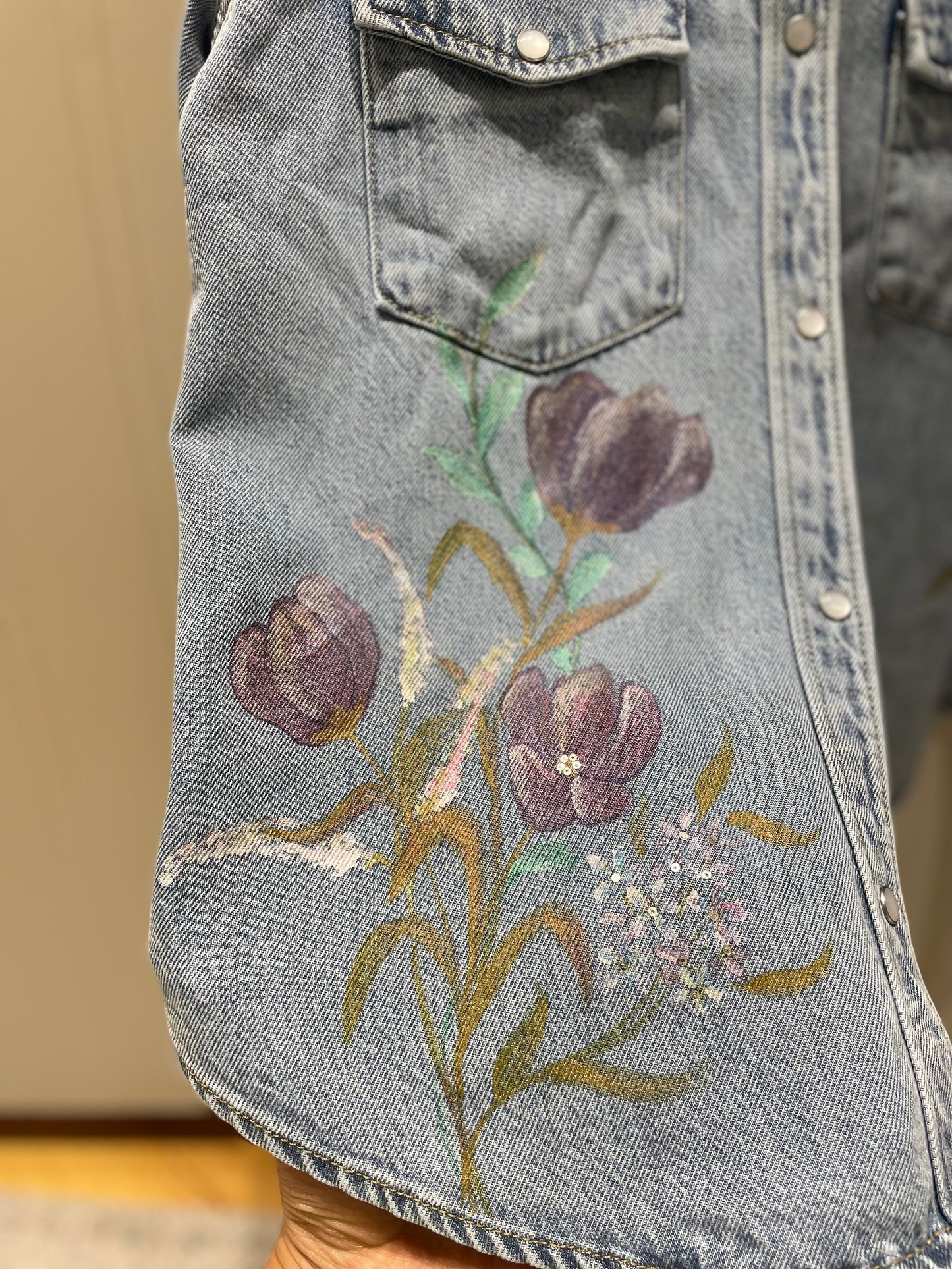 Painted Denim Shirt / Jacket