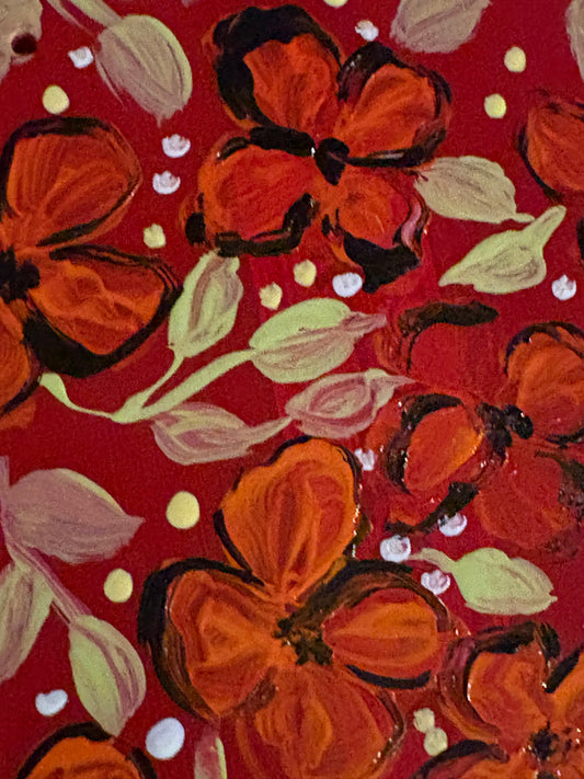 Limited time red flower skin