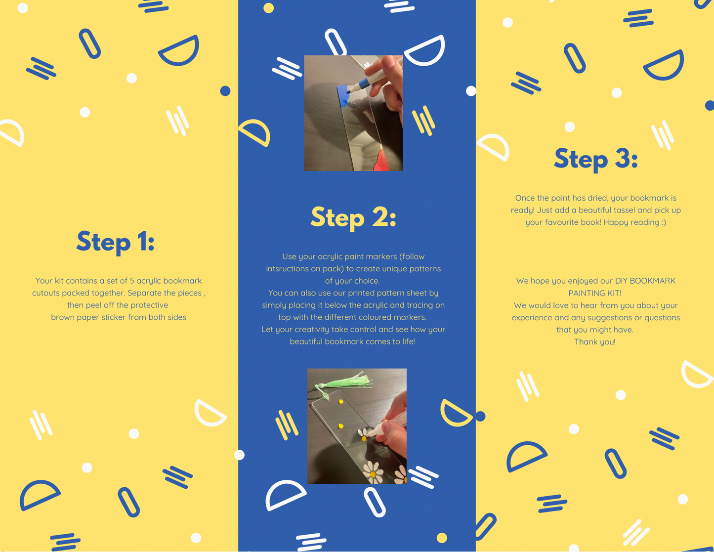 DIY Bookmark Painting Kit