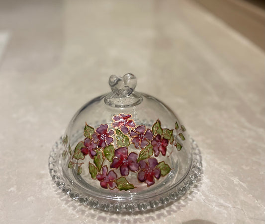 Glass cloche with glass base