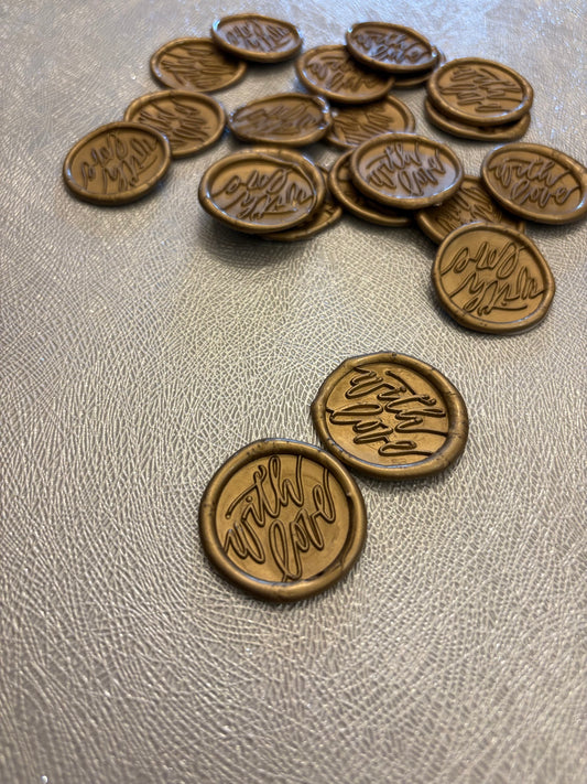 Wax seal- “with love”