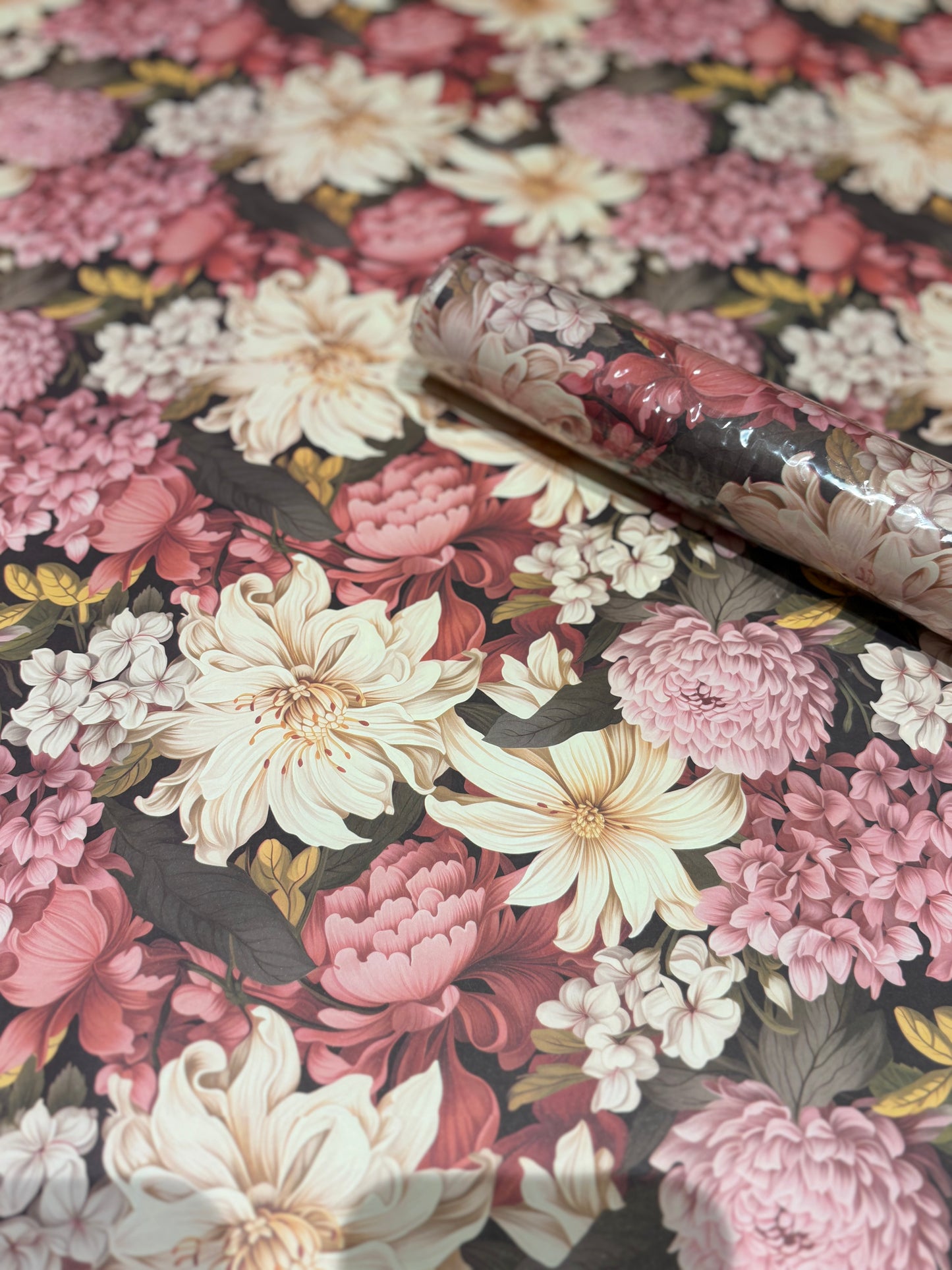 Premium wrapping paper floral (set of 5)