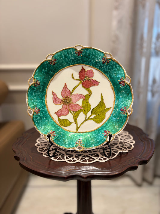 Floral display plate