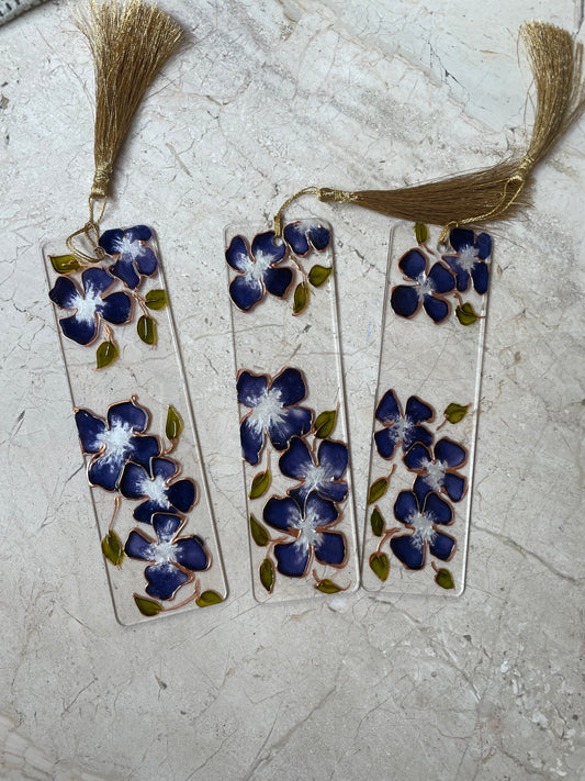 Floral bookmark lilac