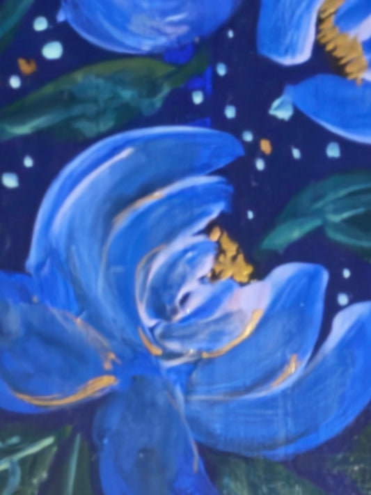 Limited time blue flower skin