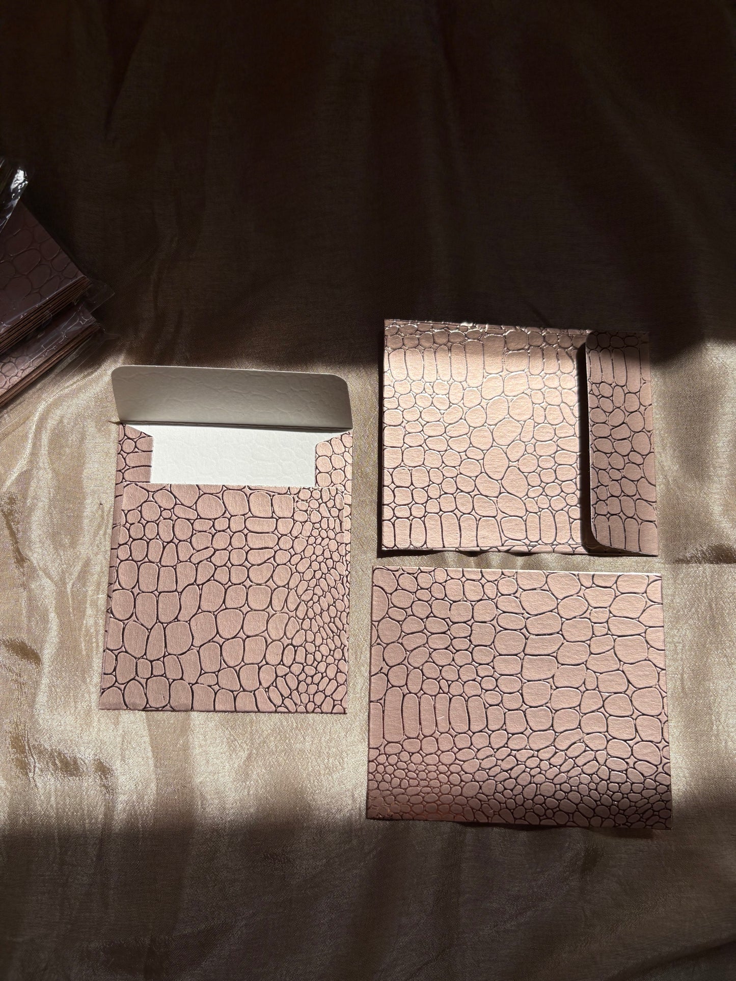 Leather effect envelopes (set of 10)