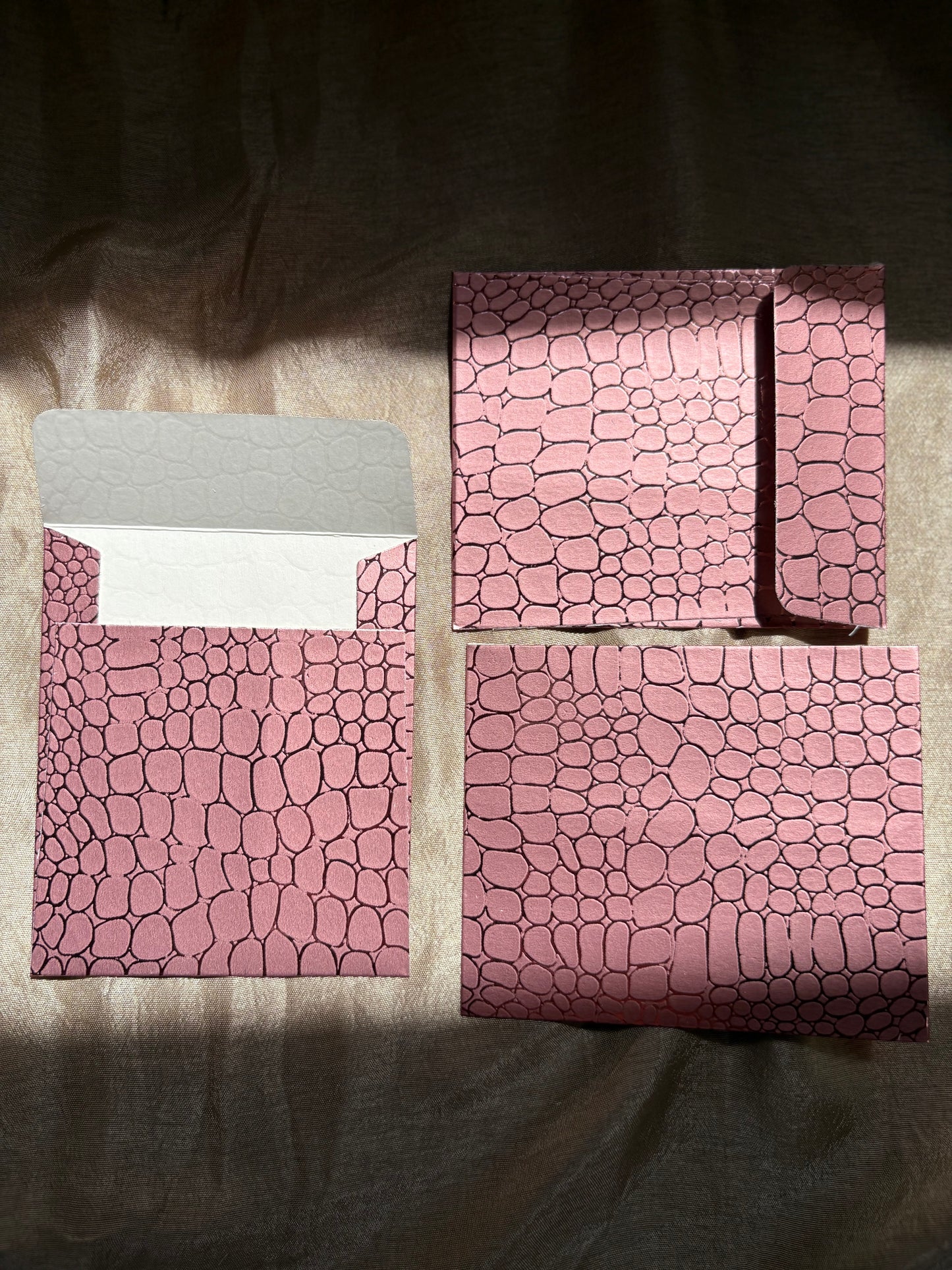 Leather effect envelopes (set of 10)
