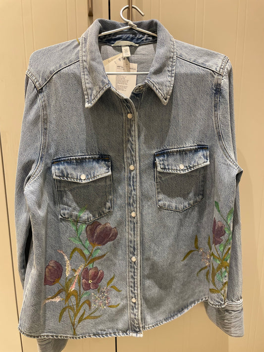 Painted Denim Shirt / Jacket