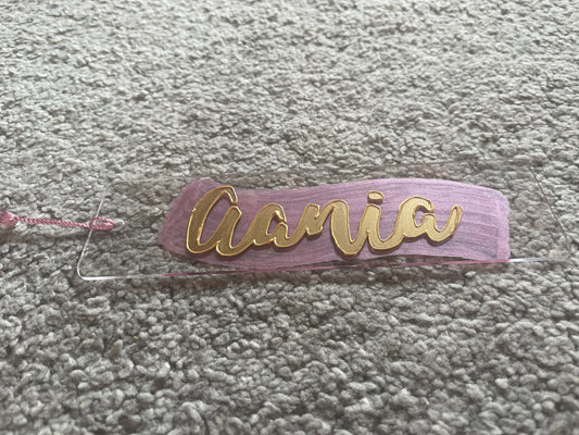 Customised Name bookmark