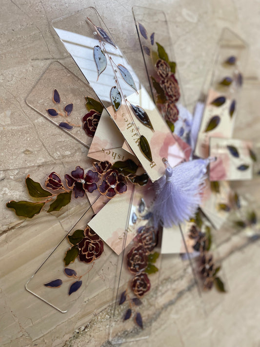 Assorted Floral bookmarks set of 10